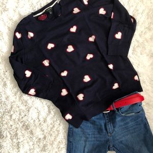 Talbots Intarsia Heart Sweater